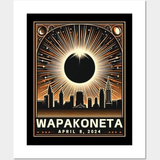 8 april 2024 Total Solar Eclipse in wapakoneta ohio OH Posters and Art